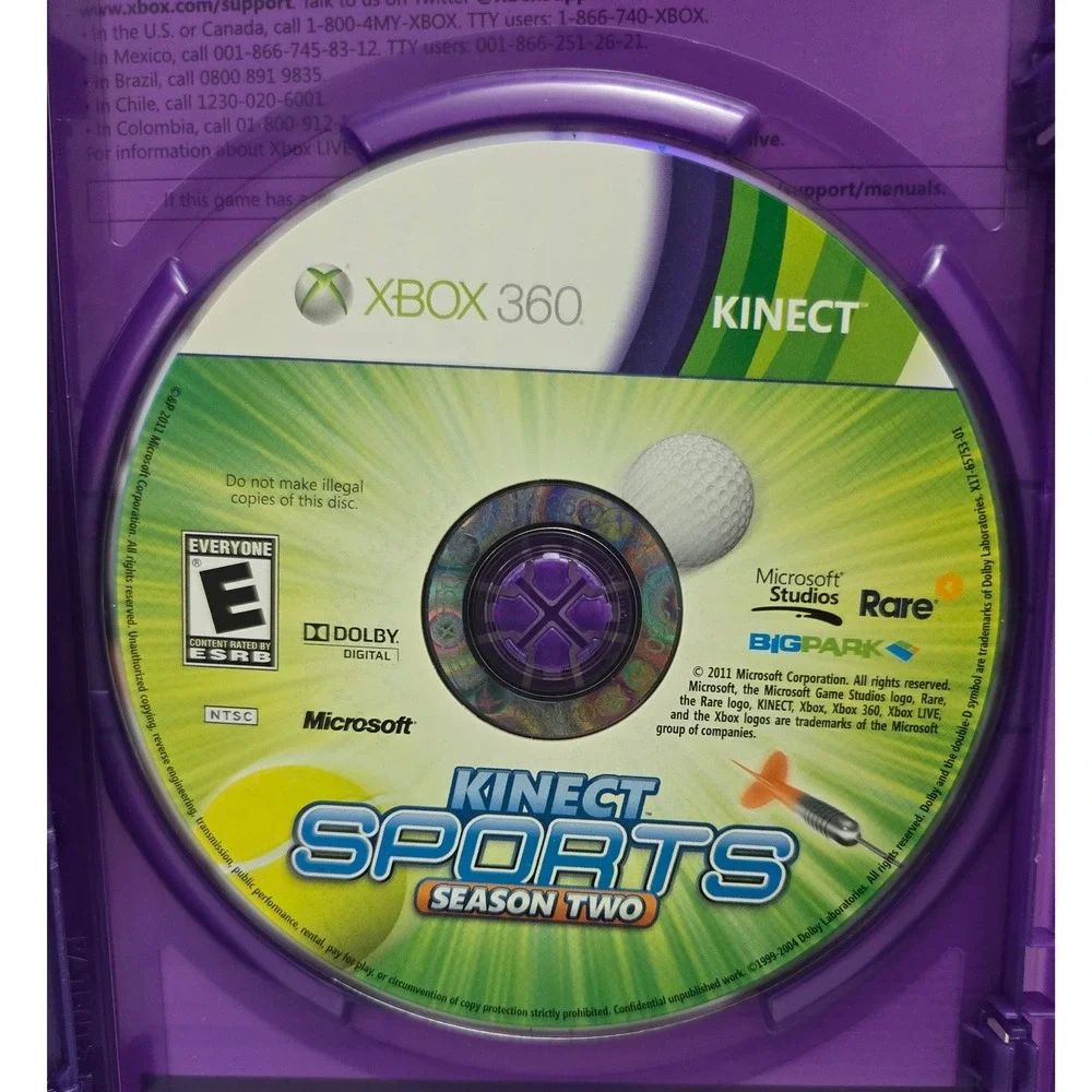 Kinect Sports Ultimate‎ Collection - Xbox 360 - Case Insert & 2 Discs Tested